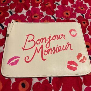 Kate Spade Bonjour Monsieur Zipper Pouch